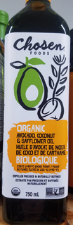 Avocado, Coconut & Safflower Oil (Chosen Foods) - SALE